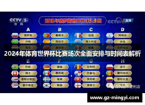 2024年体育世界杯比赛场次全面安排与时间表解析 2024年体育世界杯比赛场次全面安排与时间表解析